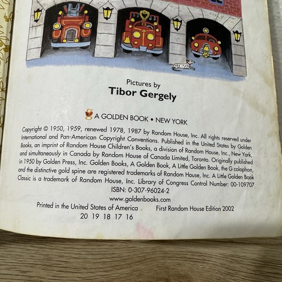 Fire Engine‎ Little Golden Book Pictures by Tibor Gergely 2002 - Picture 8 of 14